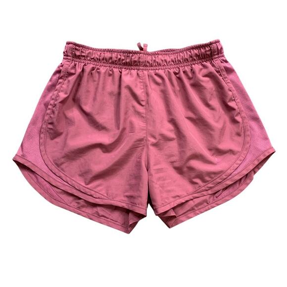Nike Shorts Womens S Small Pink Mauve Tempo Running Dri Fit Brief Lined Athletic - Picture 1 of 15